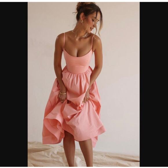 House of CB Lolita Apricot Dress - Size Medium - New - Picture 1 of 7